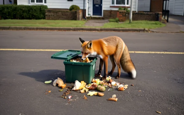 Fox making a mess on road G and B Fox Control